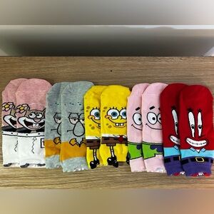 SpongeBob Squarepants Crew Socks - 5 Pairs